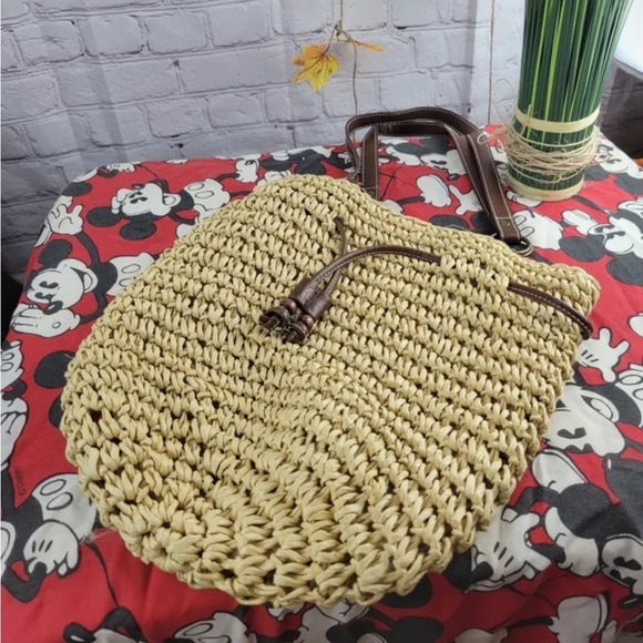 STRAW STUDIOS Straw shoulder bag, tassel detail - Picture 6 of 6